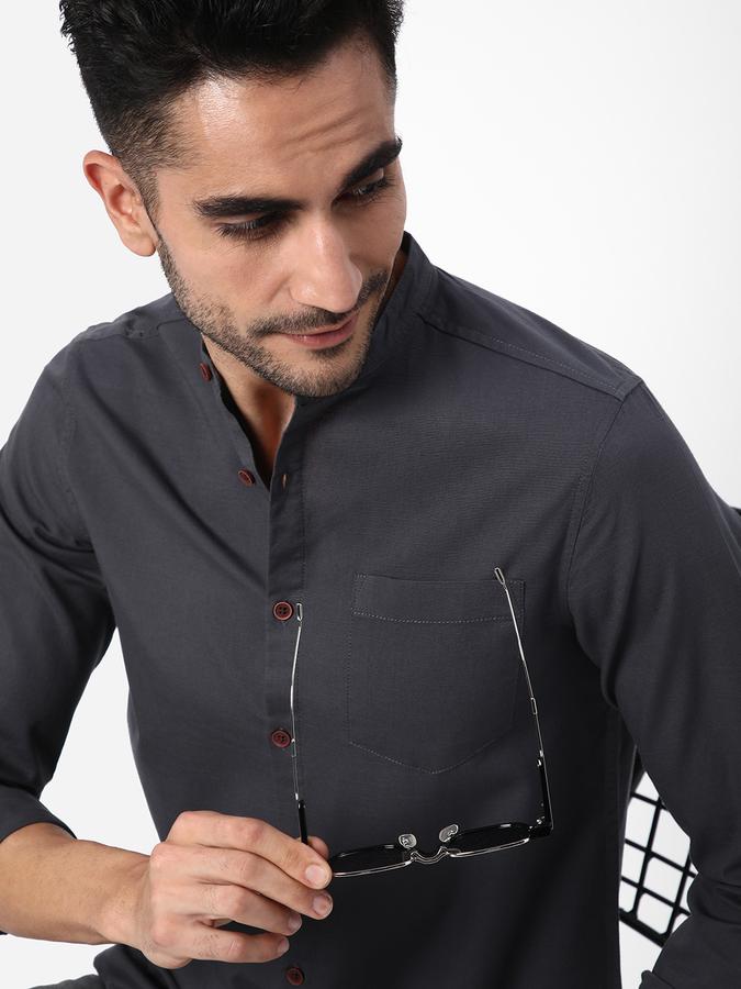 R&B Men Grey Casual Shirts image number 0