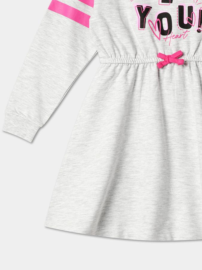 R&B Girl's Fit And Flare Knit Dress image number 3