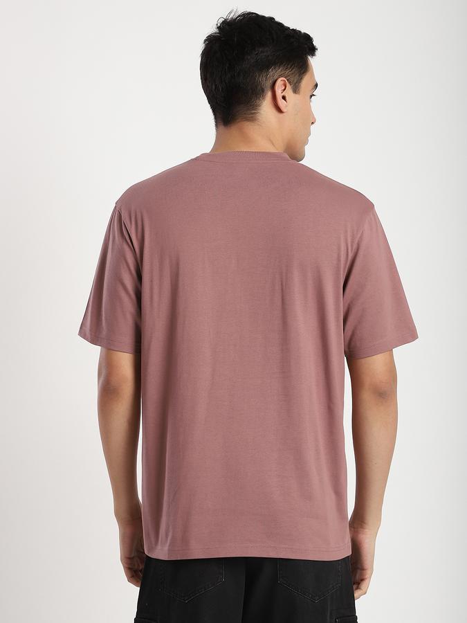 Men Cotton Relaxed Fit Crew Neck Graphic T-shirt