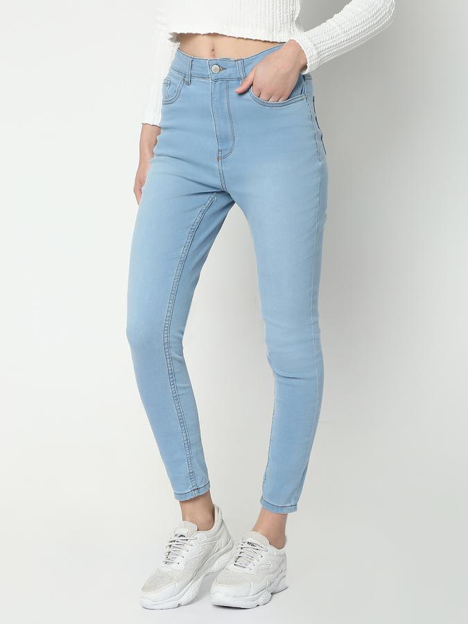 Women Mid-Rise Skinny Jeans image number 1