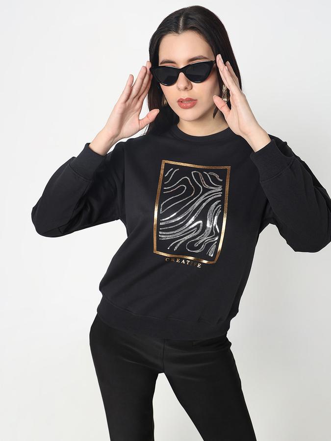 Full Sleeve Graphic Print Women Sweatshirt