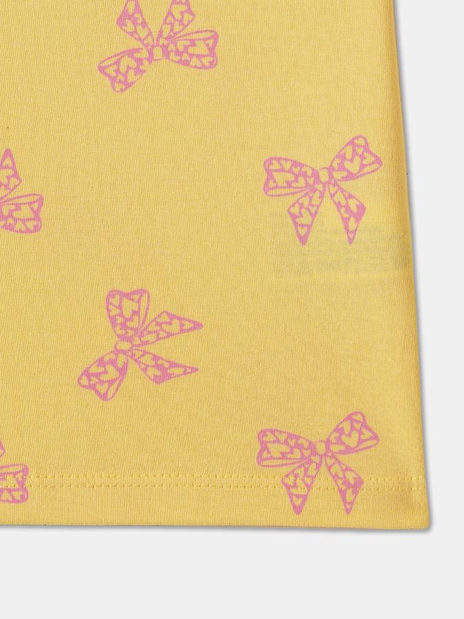 R&B Baby Girls Graphic Print Pure Cotton Regular T Shirt image number 3