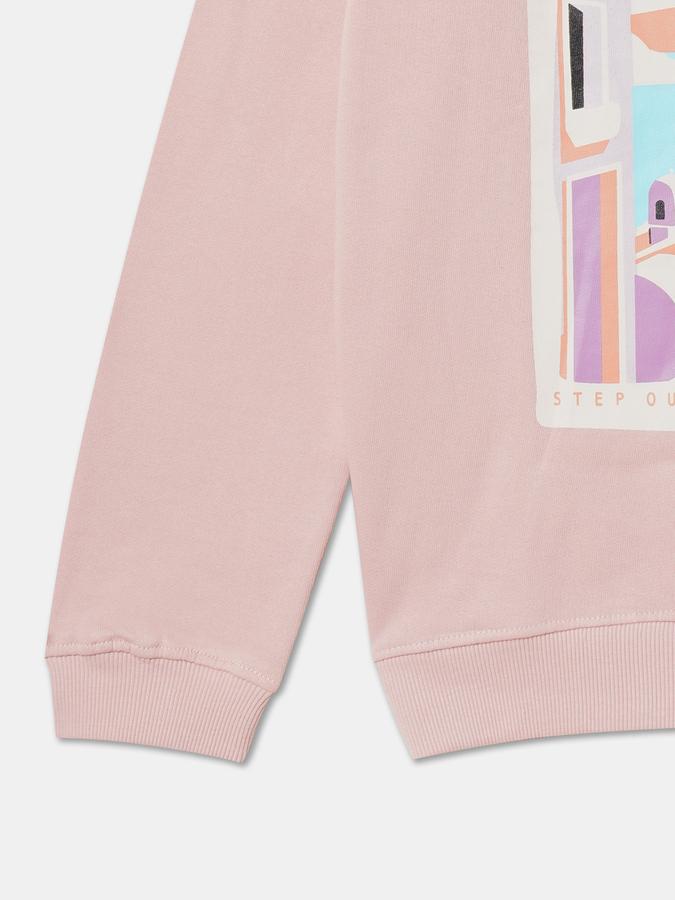 Full Sleeve Graphic Print Girls Sweatshirt image number 3