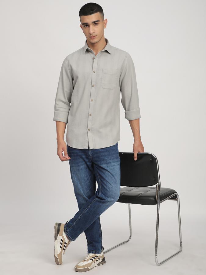 Mens Casual LONG SLEEVES shirt-Regular Fit image number 1