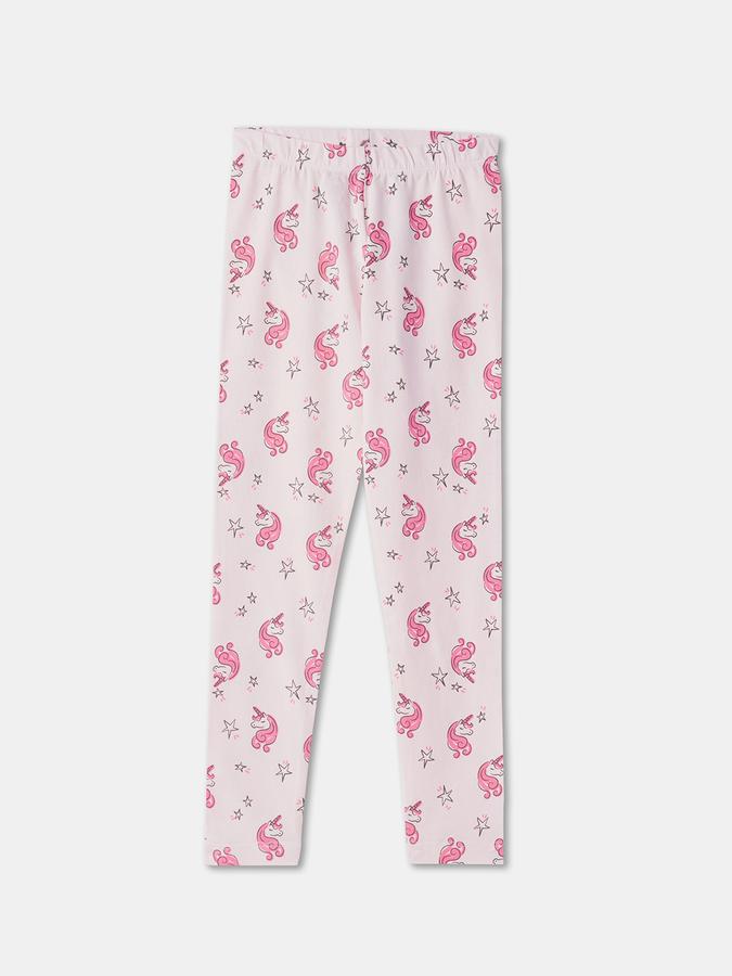 Girls Unicorn Print Leggings image number 0