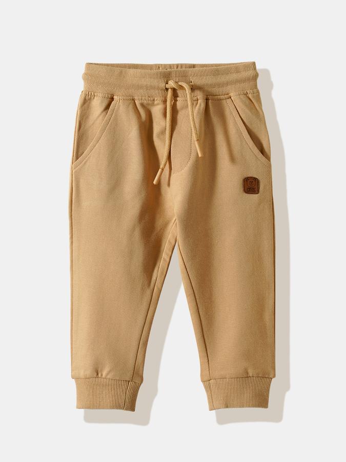 R&B Boys' Beige Printed Co-ord Set