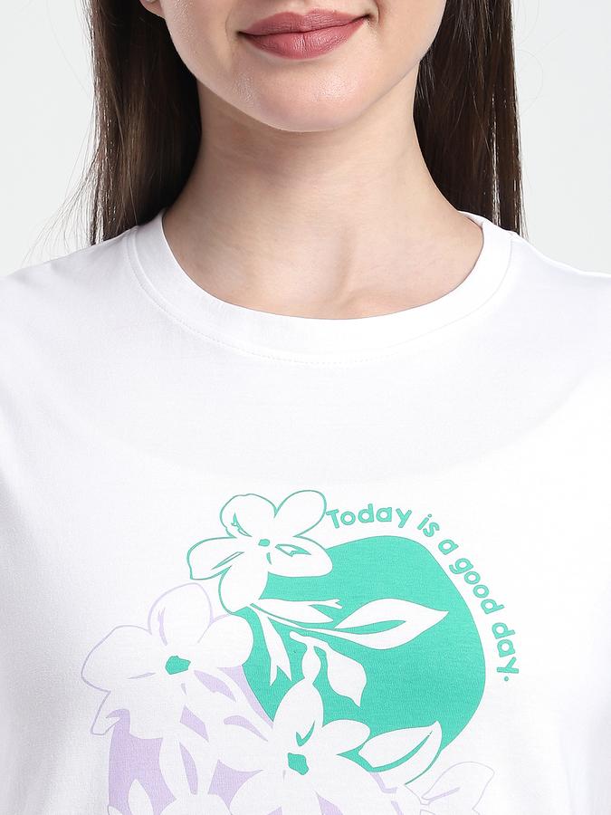 Boys Cotton Regular Fit Round Neck Short Sleeve Floral Sleepwear Set