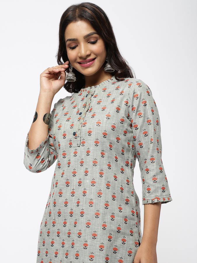 R&B Women Grey Kurtas image number 0