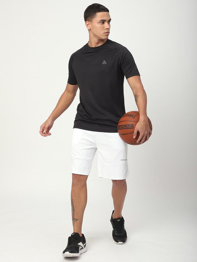 Boys Polyester Regular Fit Drawstring Waist Clean Hem Shorts