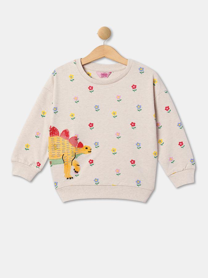 R&B Girls Beige Sweatshirt