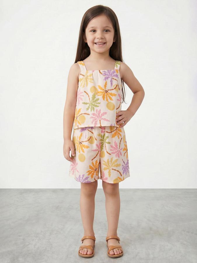 R&B White Pure Cotton Girl Clothing Set