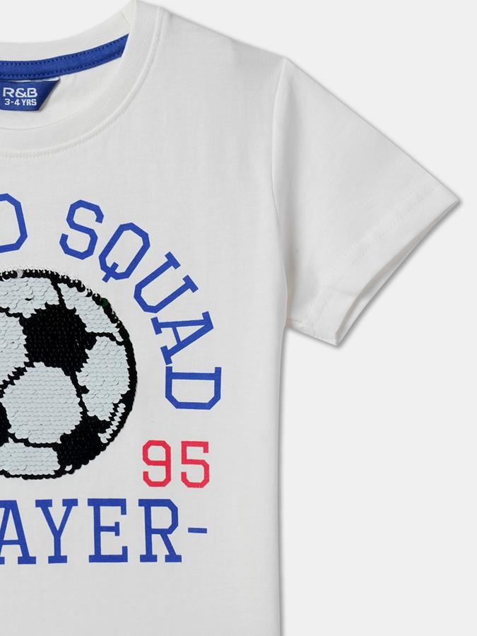 Typographic Print Crew-Neck T-Shirt image number 2