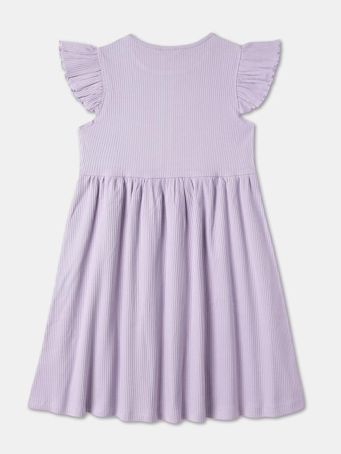 Girls Ribbed A-Line Dress image number 1