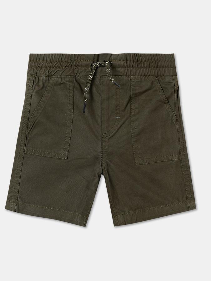 R&B Boys Olive Shorts & 3/4Ths image number 0