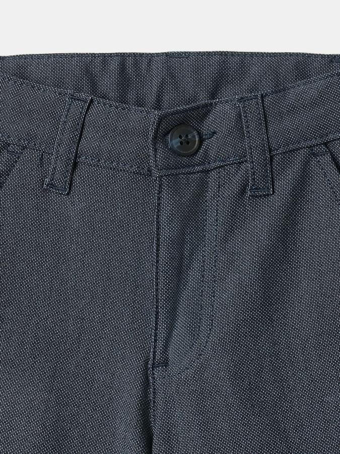Boys Polyester Relaxed Fit Mid Waist Clean Hem Shorts