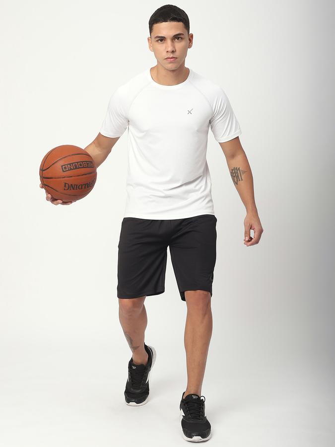 Boys Polyester Regular Fit Drawstring Waist Clean Hem Shorts