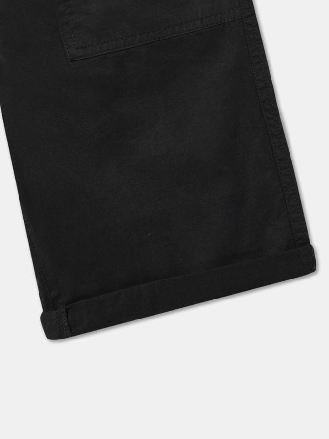 Boys Cotton Relaxed Fit Elastic Waist Clean Hem Shorts