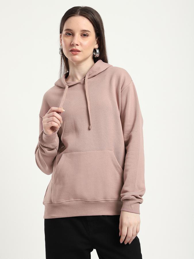 R&B Women Rose Solid Hoodie