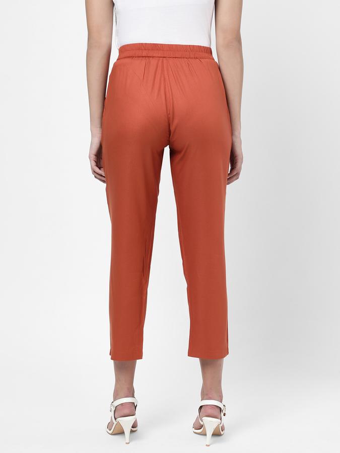 R&B Women's Solid Peg Trousers image number 2