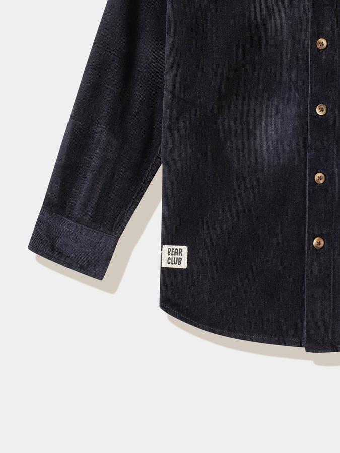 Boys Cotton Regular Fit Long Sleeve Solid Shirt