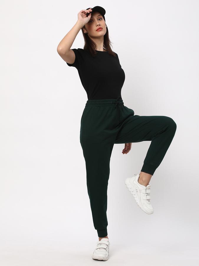 Women Cuffed Joggers with Elasticated Drawstring Waist image number 1