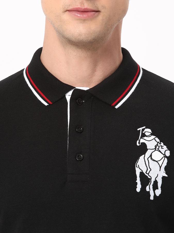 R&B Men's Chest & Sleeve Embroidered Polo image number 3