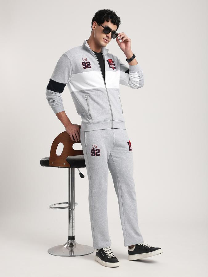 Men Cotton Regular Fit Graphic Jacket