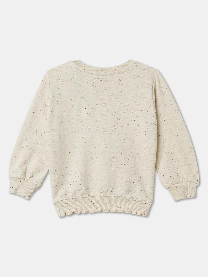 Girls Blend Regular Fit Full Sleeve Crew Neck Graphic SweaT-Shirt