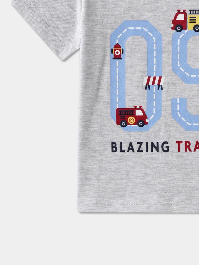 Baby Boys Graphic Print Pure Cotton Regular T Shirt image number 3