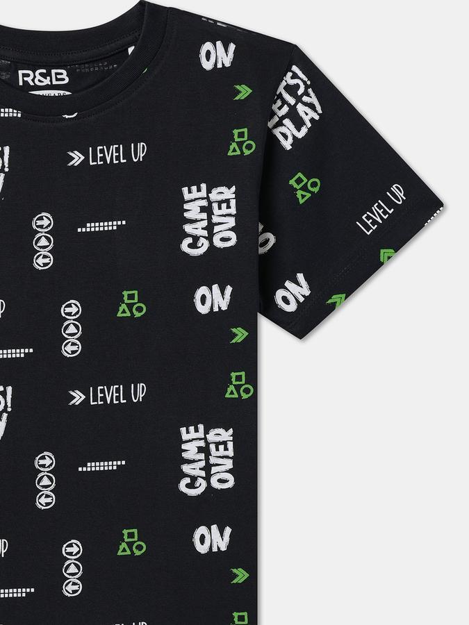 Boys Graphic Print Pure Cotton Regular T Shirt image number 2