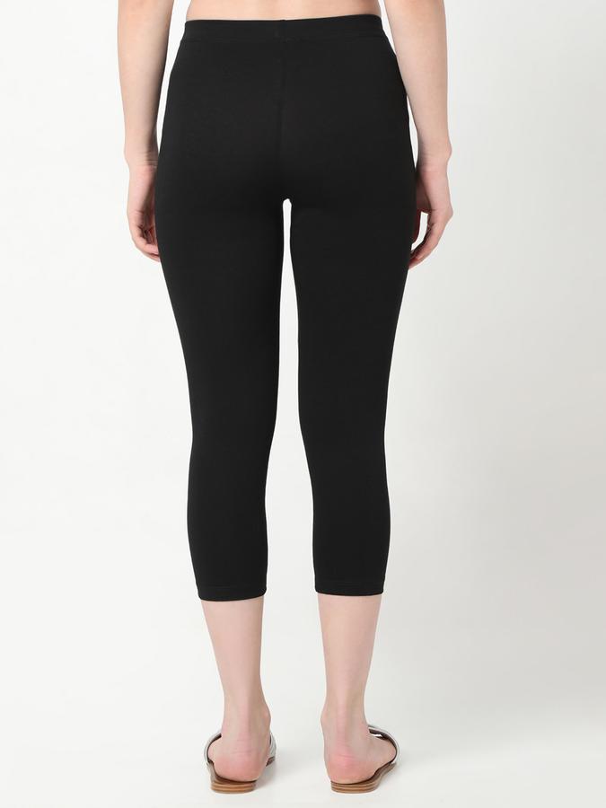 Women Cotton Blend Skinny Fit High Rise Solid Tights