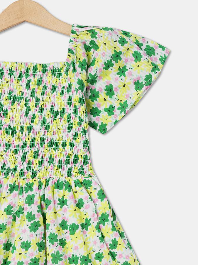 R&B Girl's A Line All Over Printed Woven Dress image number 2