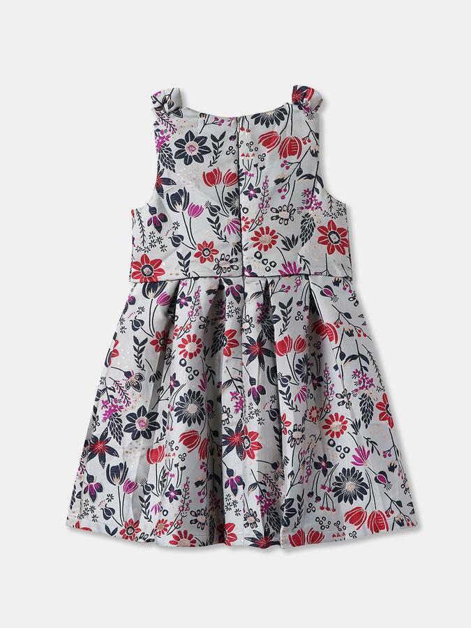 R&B Girls' Red Printed Dress