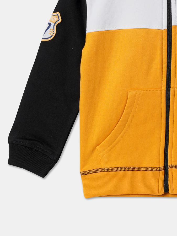 Boys Colourblock Zip-Front Jacket image number 3