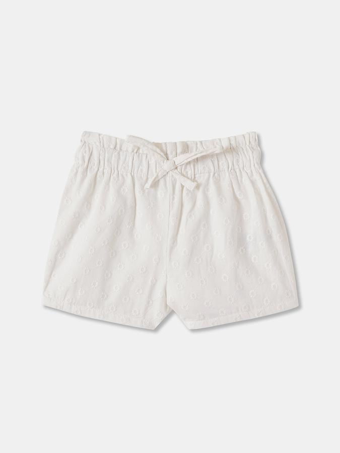 Girls Floral Puff Sleeve Smocked Top with Shorts Set