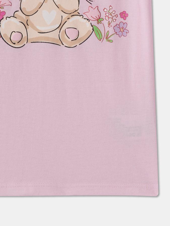 Girls Graphic Print Pure Cotton Regular T Shirt image number 3
