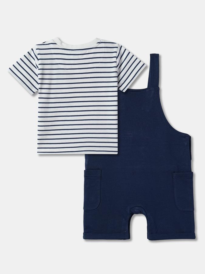 Boys Graphic T-shirt with Trousers Fashion Set