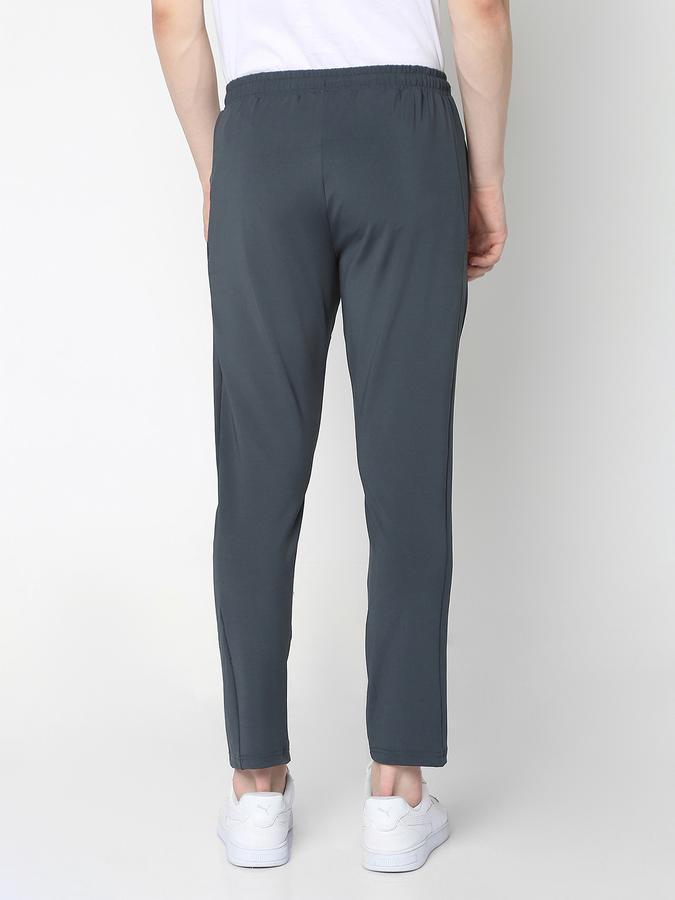 Men Typographic Print Straight Track Pants image number 3