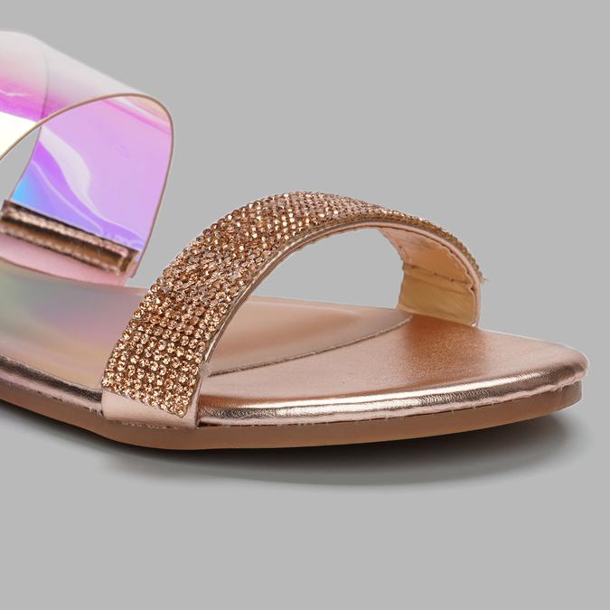 R&B Women's Gold Shimmer Flats image number 3