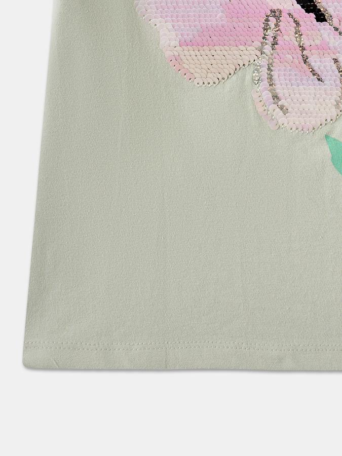 Girls Casual Pure Cotton A-line Top image number 3