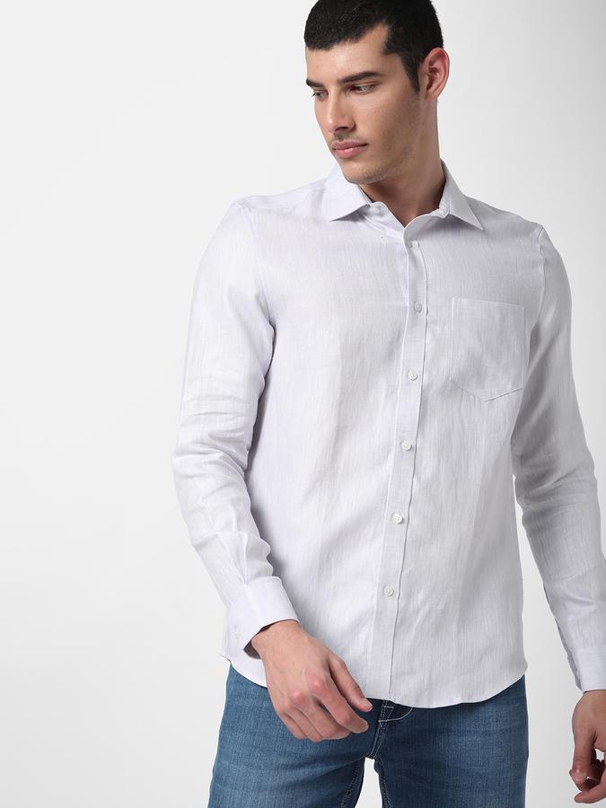 R&B Purple Men Casual Shirts