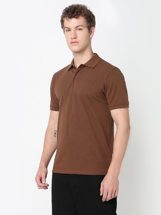 Solid Polo T-Shirt with Short Sleeves image number 2