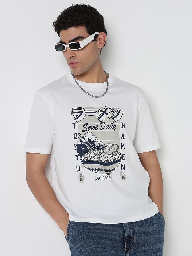 Printed Men Round Neck T-Shirt 