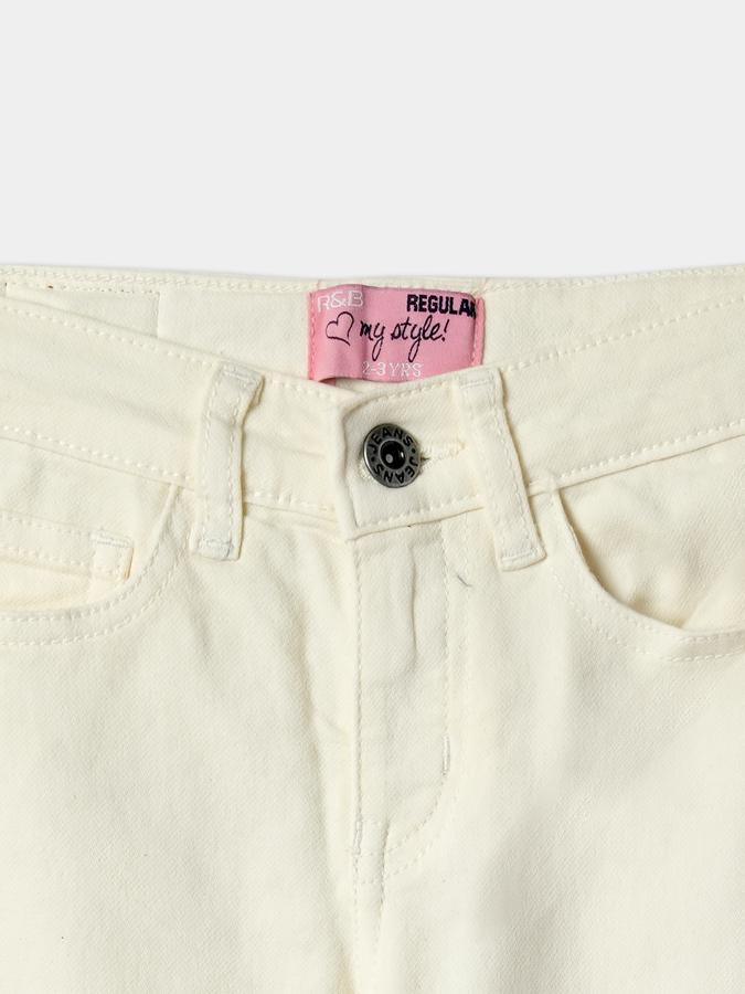 Girls Straight Fit Jeans with 5-Pocket Styling image number 3