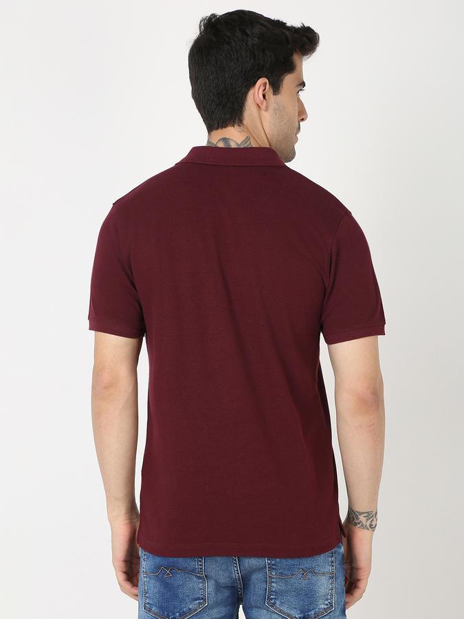 Men Regular Fit Polo T-Shirt image number 3