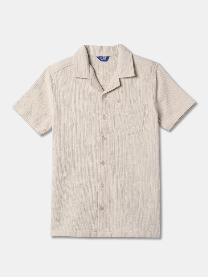 Boys Ribbed Shirt & Shorts Set image number 2