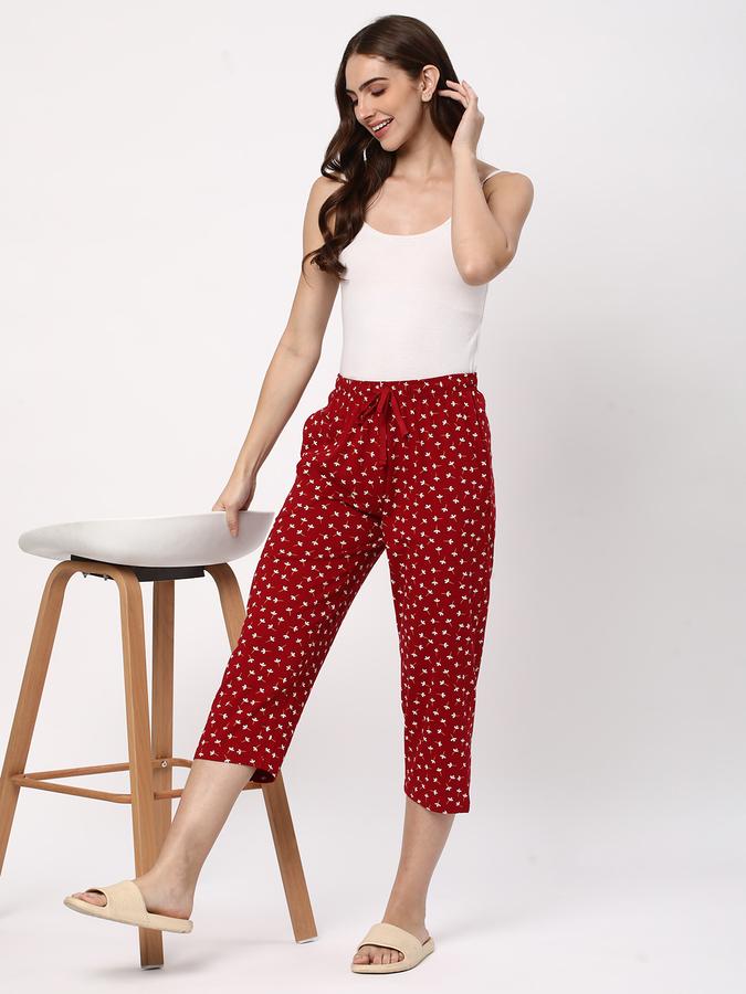 Women Floral Print Relaxed Fit Pyjamas image number 1