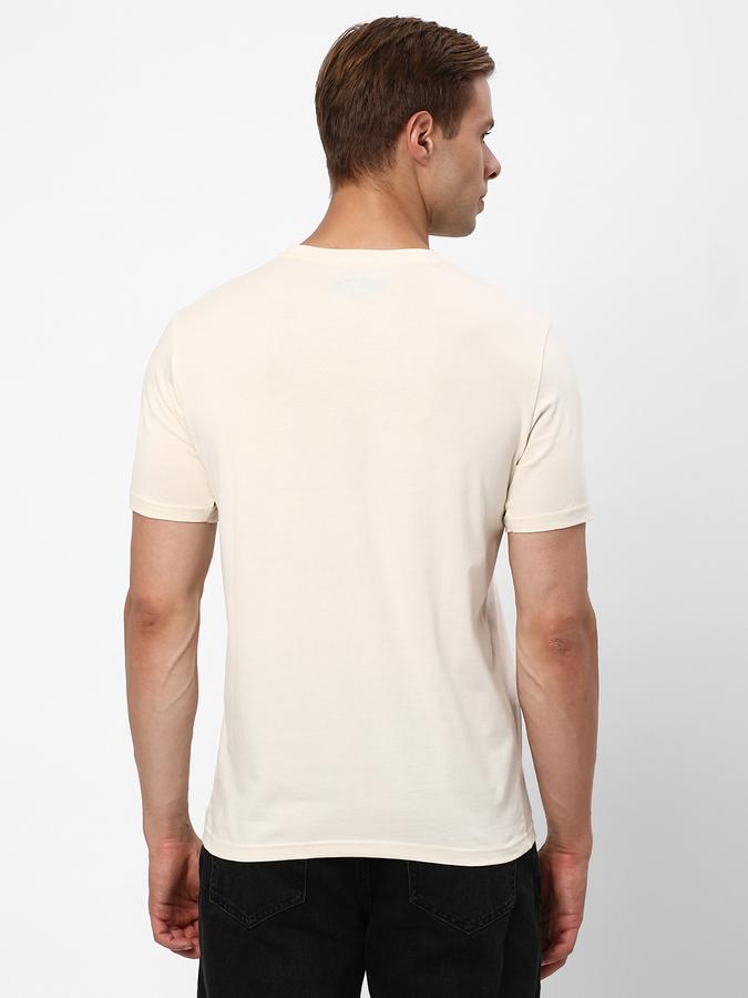 Men Printed Regular Fit Crew-Neck T-Shirt image number 2