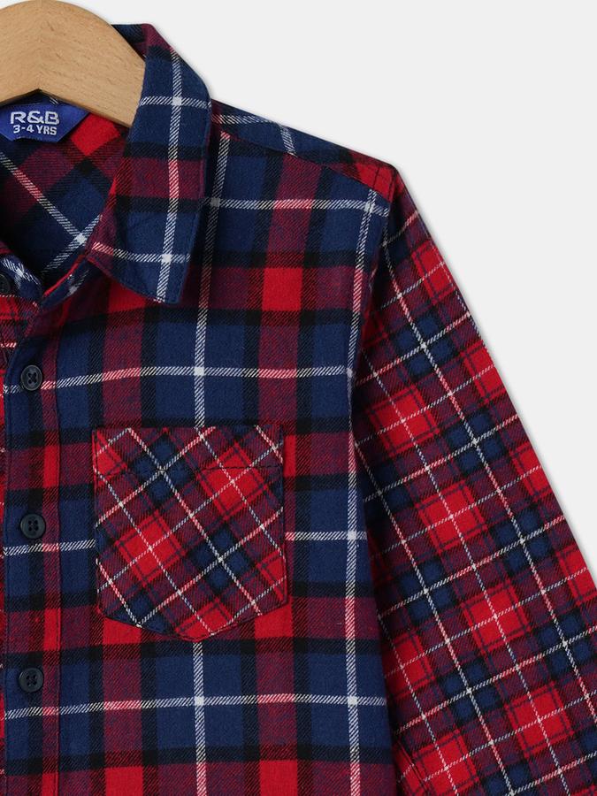 Boys Checked Regular Fit Shirt image number 2