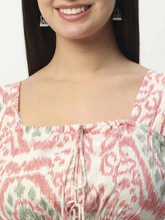 Women Rayon Printed Empire Ethnic Dress